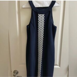 Eliza J Navy sheath size 14 EUC